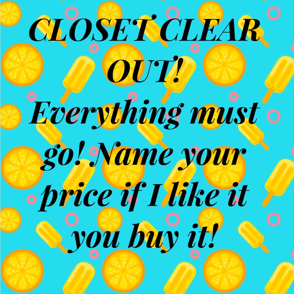 Closet clear out!
